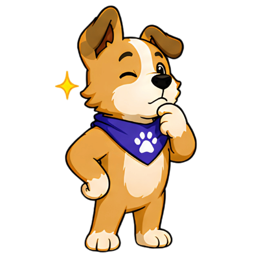 Laki mascot — a loyal dog